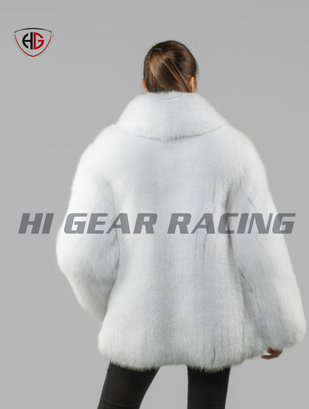 Women's Winter Lapel Faux Coat Striped Plush Jacket - Image 2
