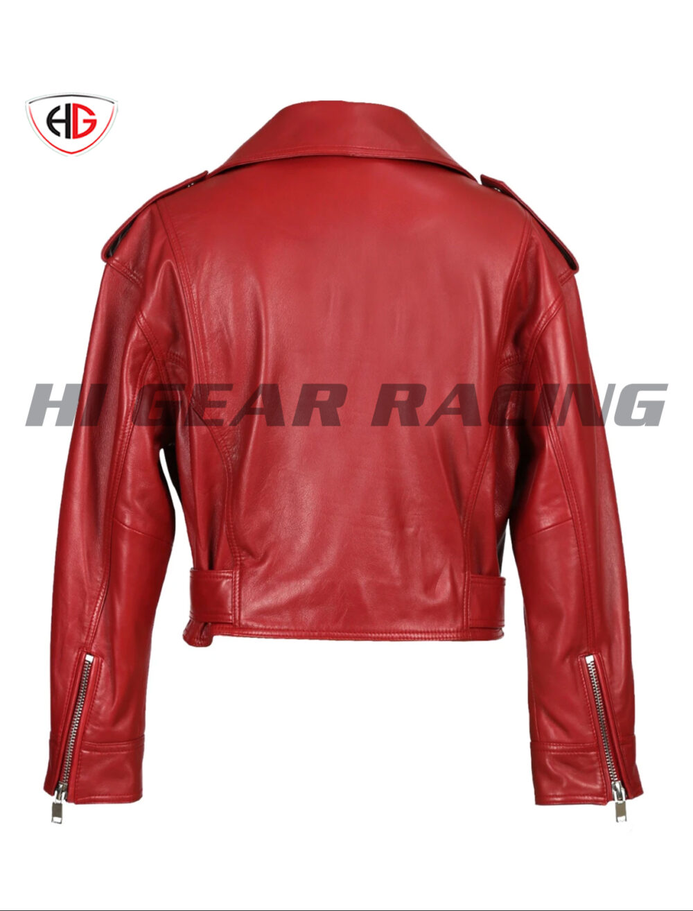 Shop the Women's Short Biker Leather Jacket - Image 2