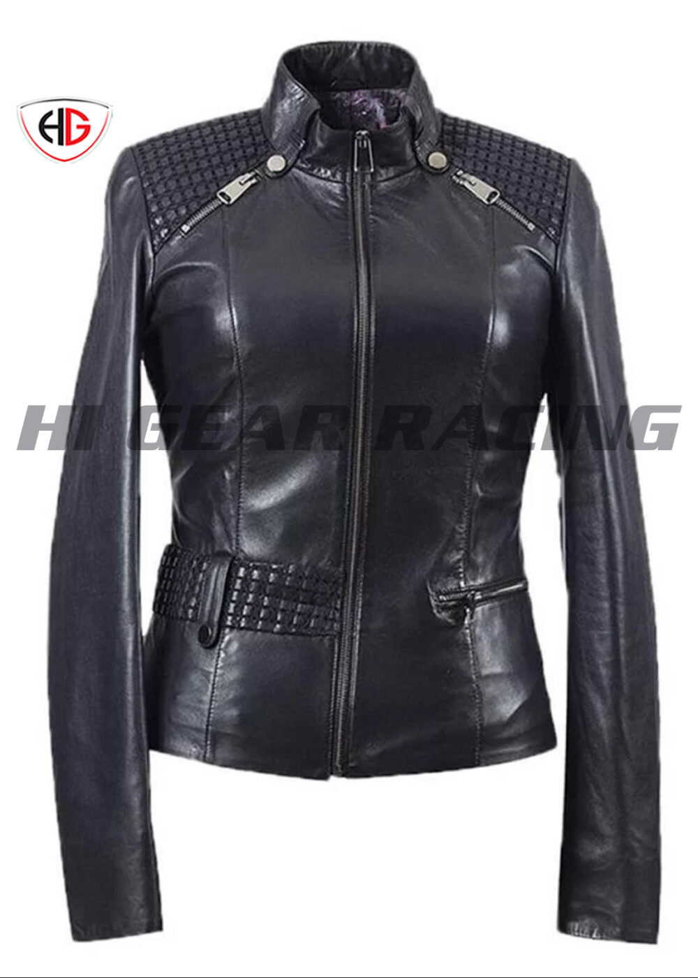 Women's Premium Lambskin Leather Black Jacket