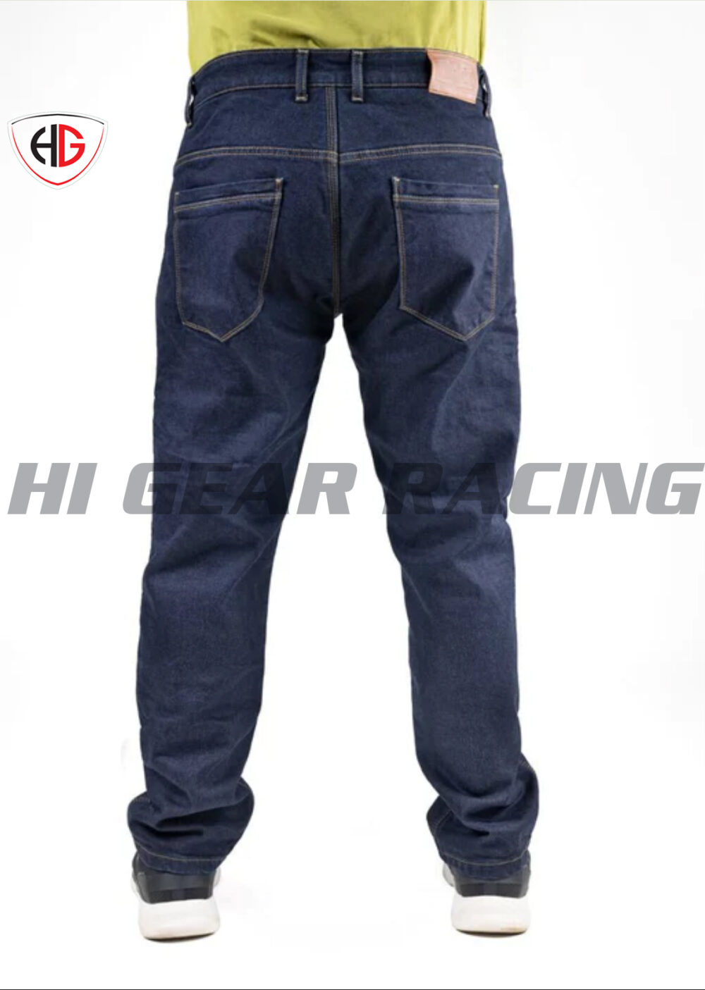 Men's Motorcycle Jeans - Denim - Blue - Image 2