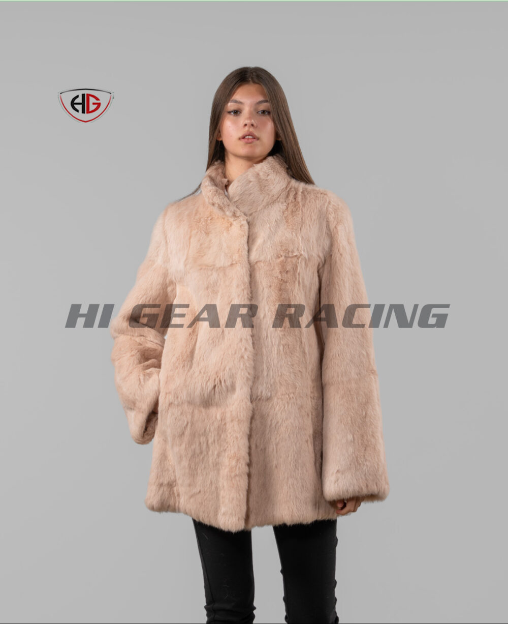Beige Mink Fur Jacket