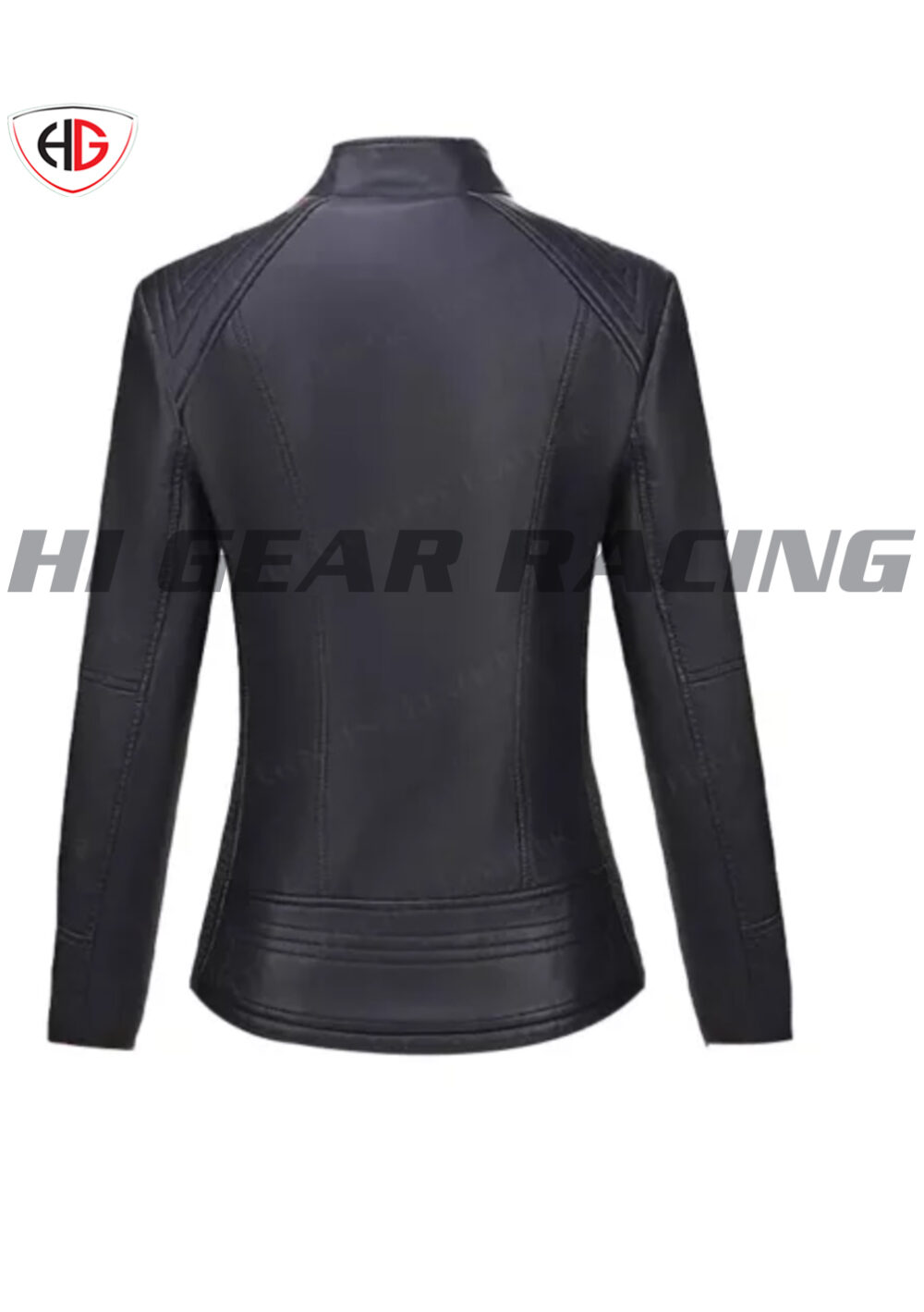 Women's Short Faux Leather Jacket Spring Autumn Outerwear - Image 2