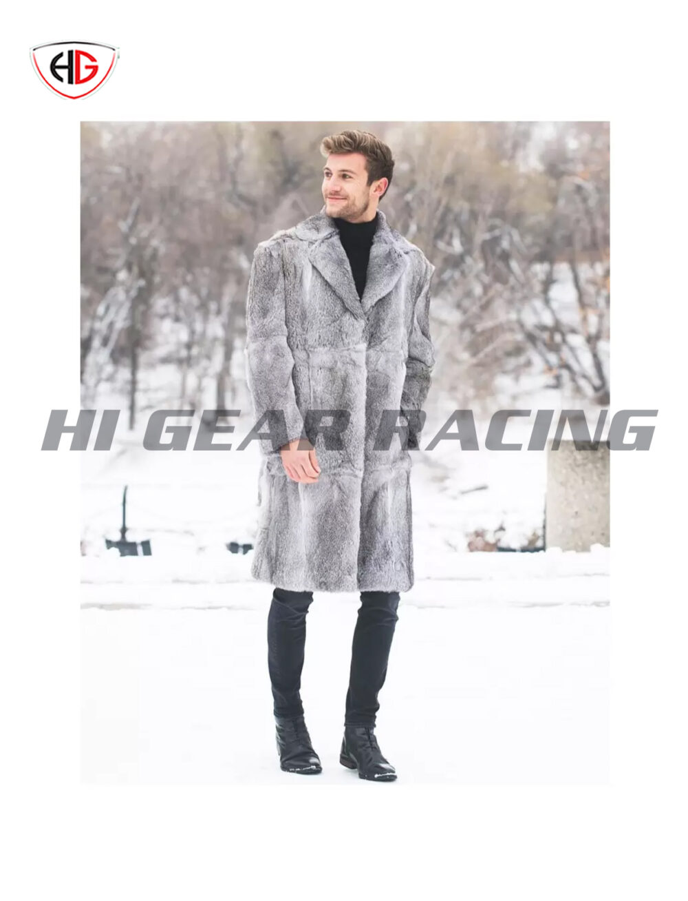 Luxurious Silver Fox Fur Coat – Elegant Winter Style