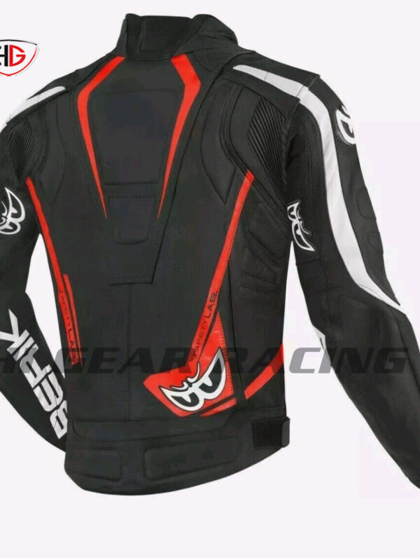 Berik Zacura Red Men's Motorbike Racing Leather Jacket - Image 2