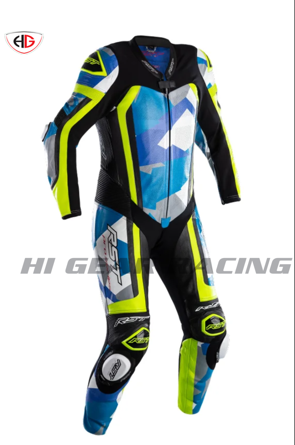 RST Pro Series Airbag One Piece Leathers Motorcycle Motorbike  Blue