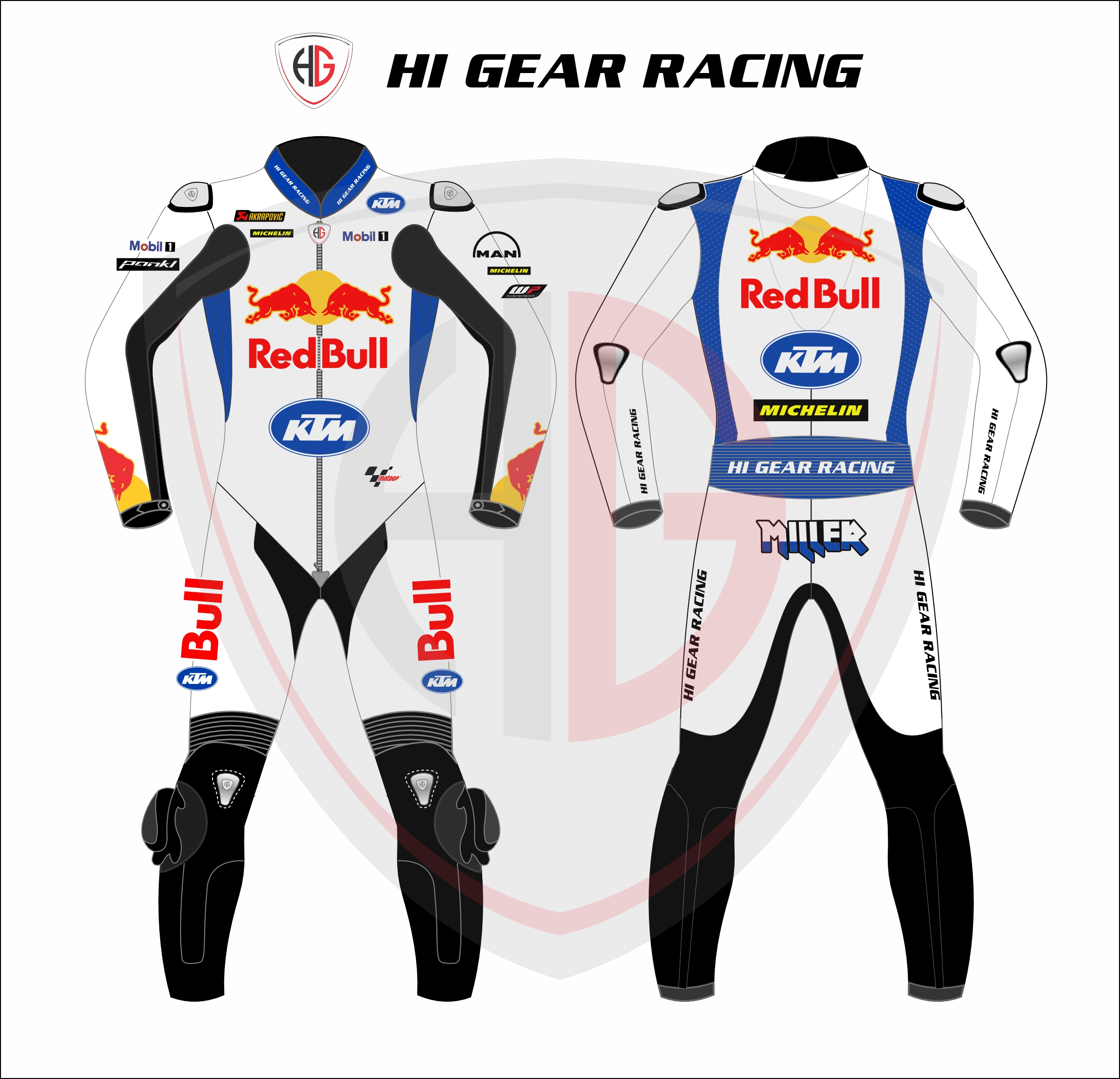 Jack Miller KTM White Biker Suit British GP 2024