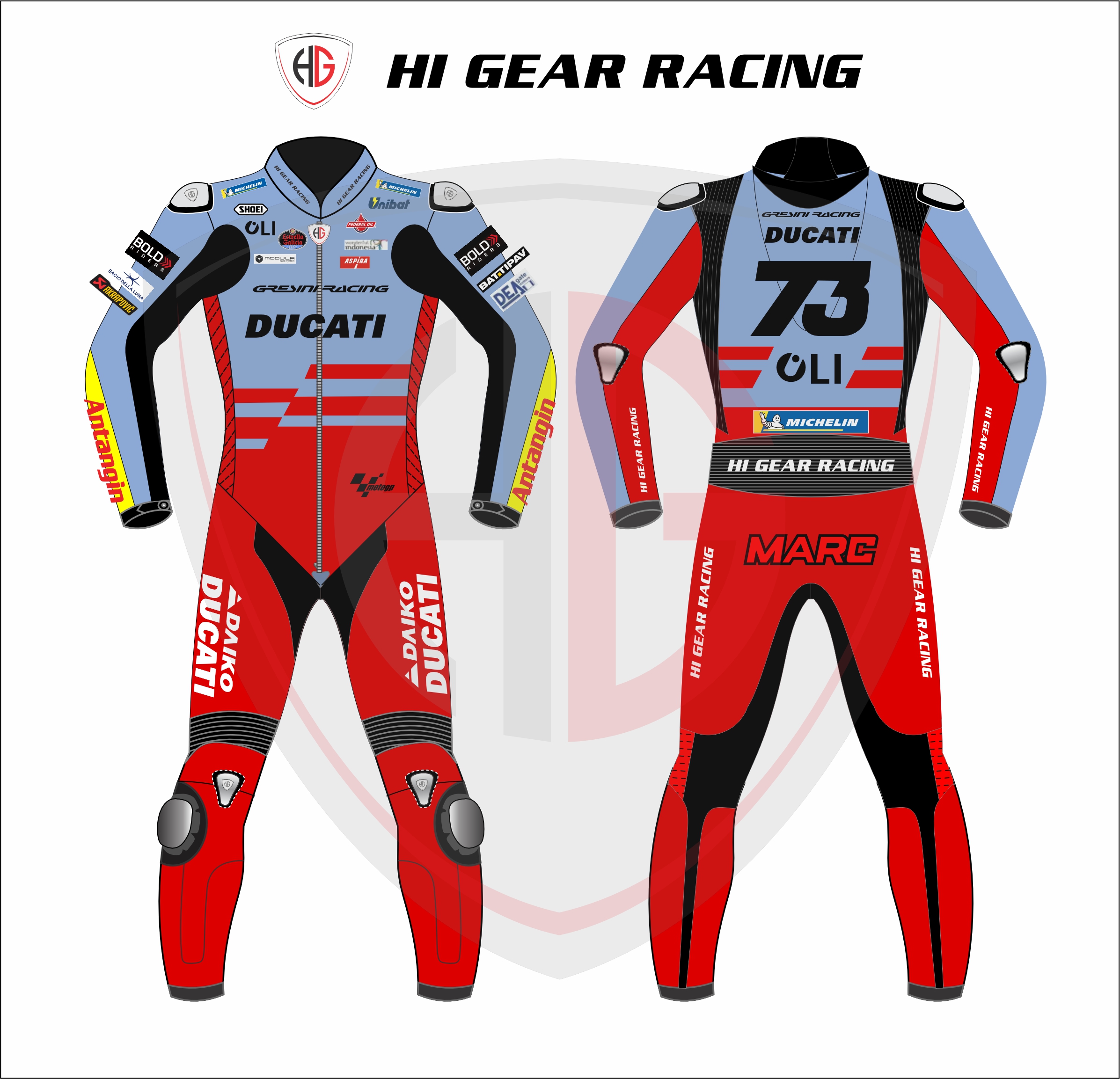 MARC MARQUEZ DUCATI SUIT MOTOGP 2024