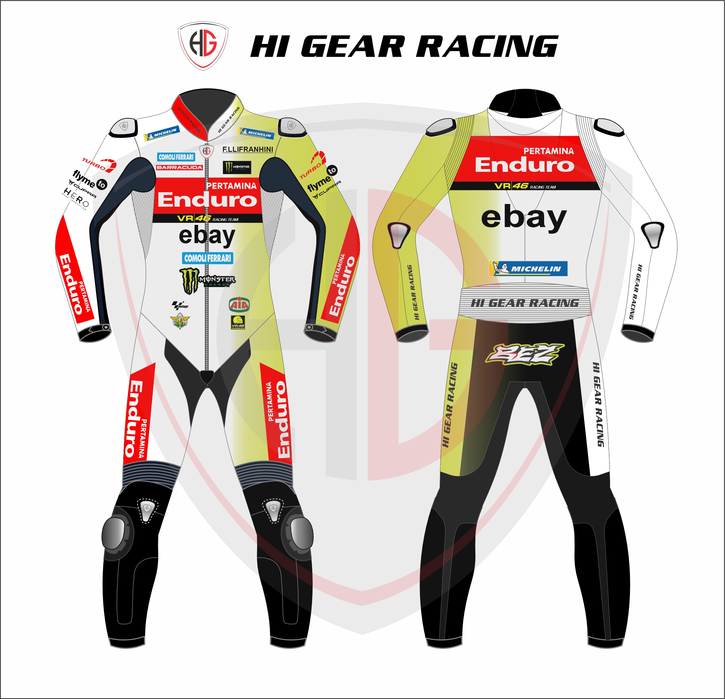 Marco Bazzecchi 2024 Pertamina Enduro VR46 Race Suit