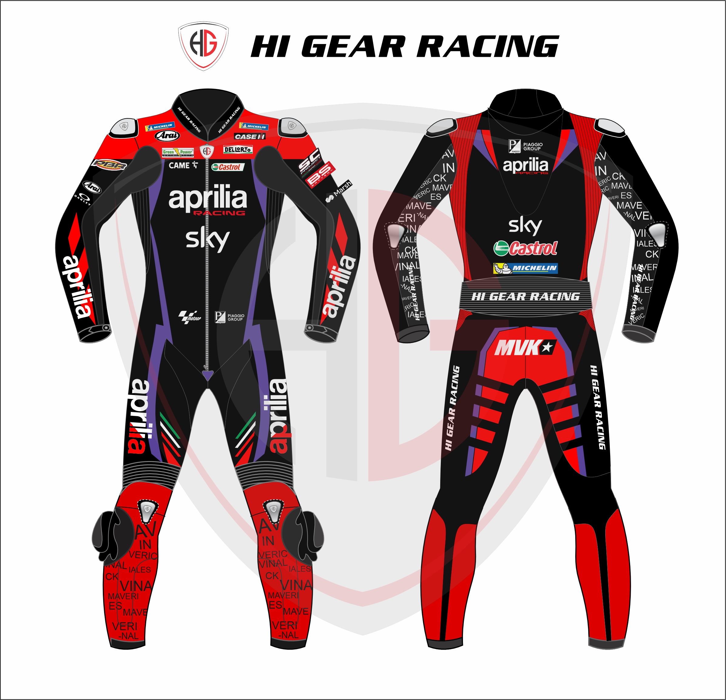 Maverick Vinales MotoGP 2024 Aprilia Race Suit