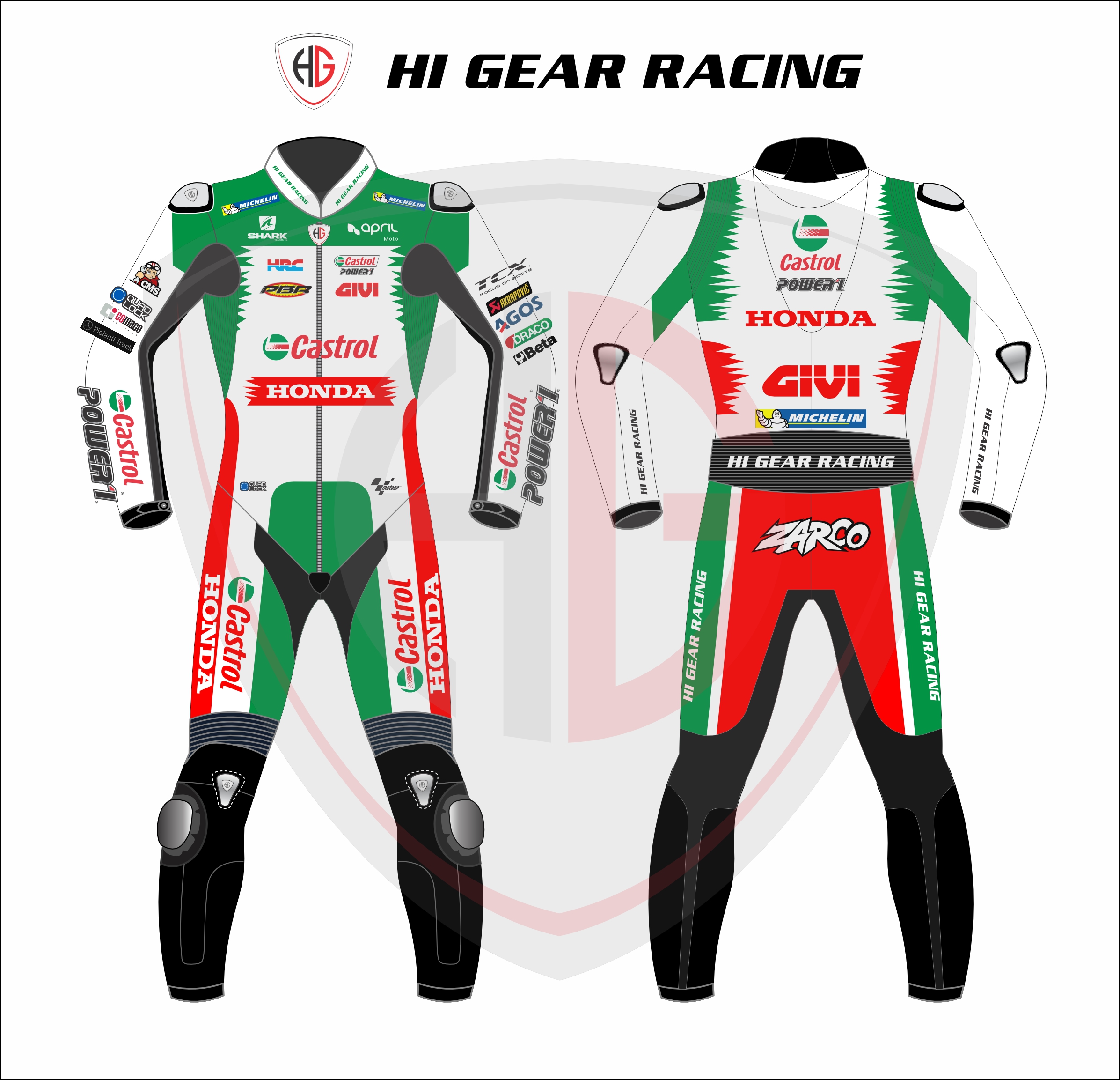 johann zarco leathers castrol honda motogp 2024