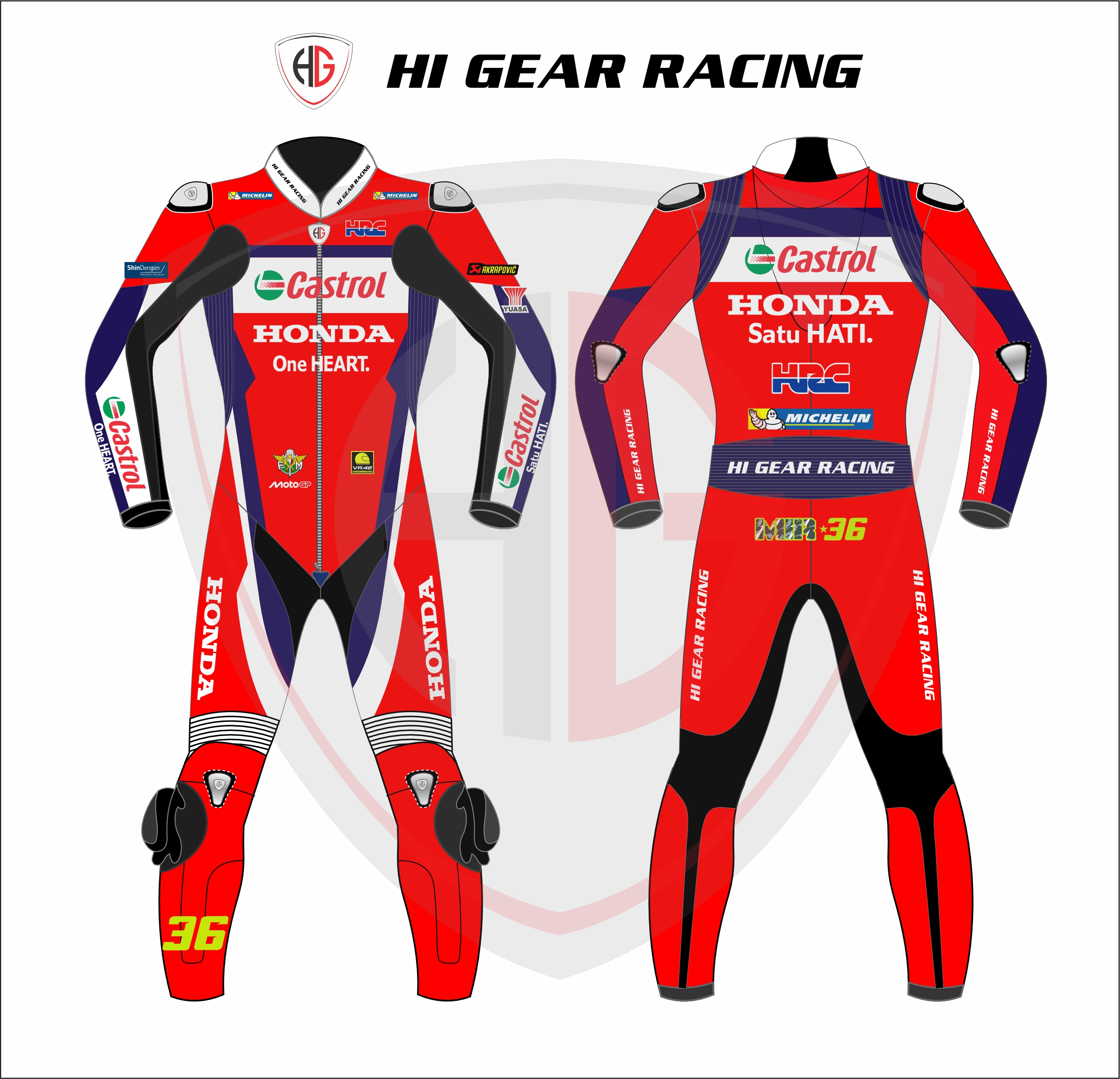 HONDA LEATHERS JOAN MIR MOTOGP 2025