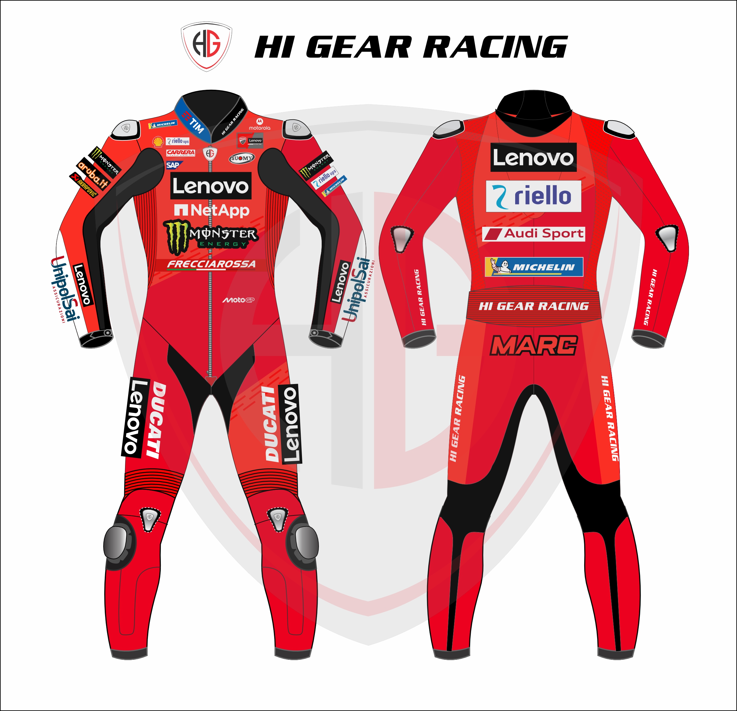 MARC MARQUEZ LEATHER SUIT DUCATI MOTOGP 2025